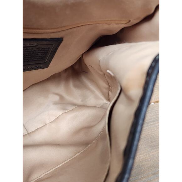 COACH AUTHENTIC BLEEKER SIGNATURE CANVAS LEATHER FLAP SHOULDER BAG 11434 - Picture 16 of 16